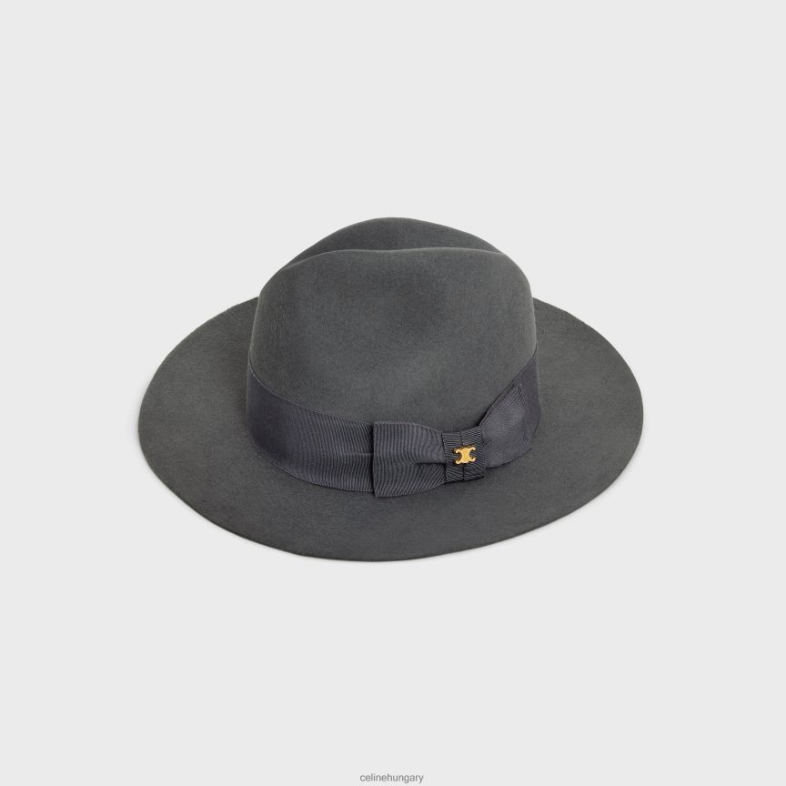 kiegészítők CELINE fedora kalap filcben gris nők J6P4881194