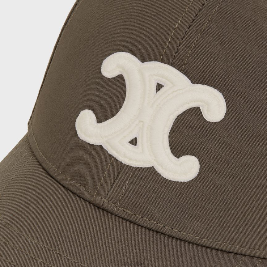 kiegészítők CELINE triomphe baseball sapka pamutból sötét szürkés nők J6P4881158