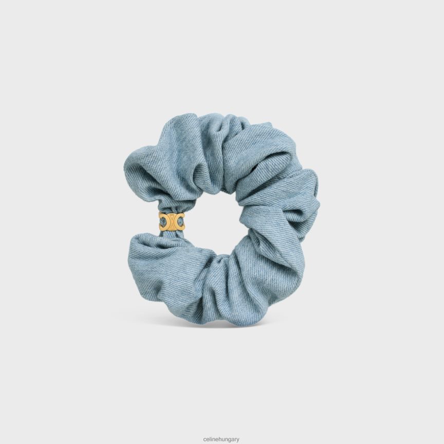 kiegészítők CELINE ropogós farmer pamutból és sárgarézből, arany bevonattal arany/kék nők J6P4881234