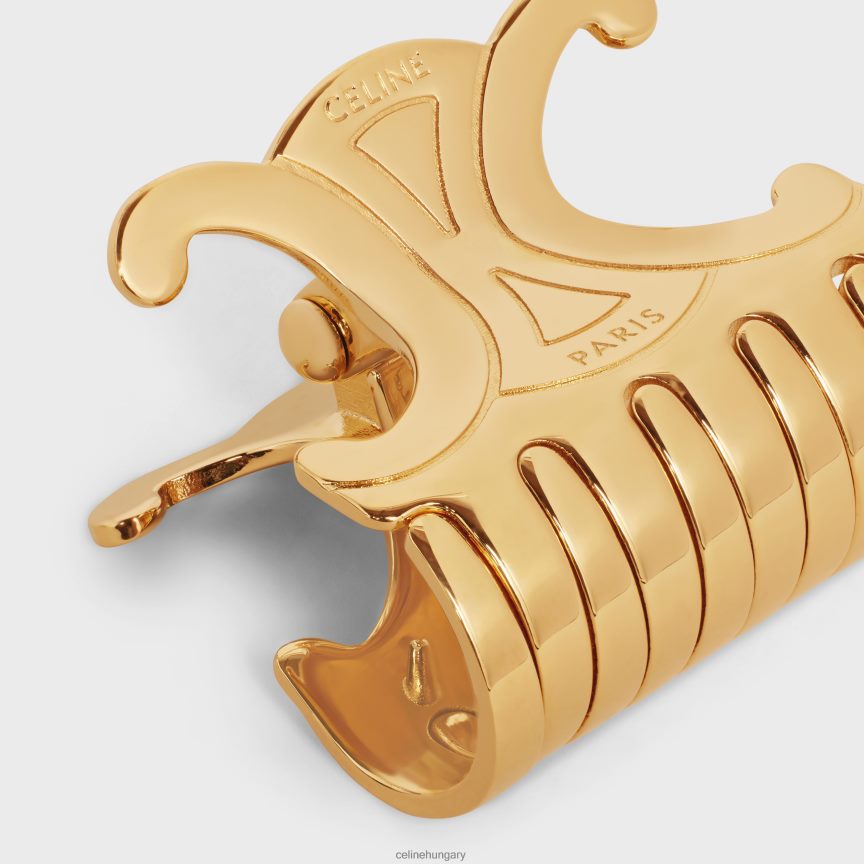 kiegészítők CELINE triomphe közepes hajú karom zamakban Arany nők J6P4881241