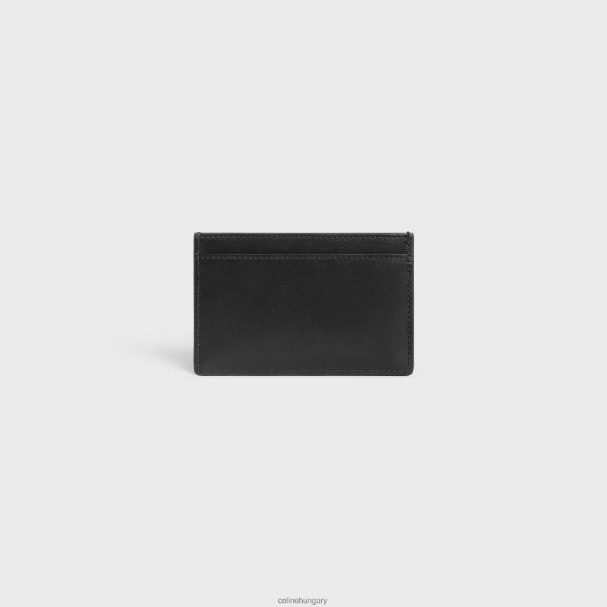 kiegészítők CELINE kártyatartó cuir triomphe fényes borjúbőrből fekete nők J6P488429