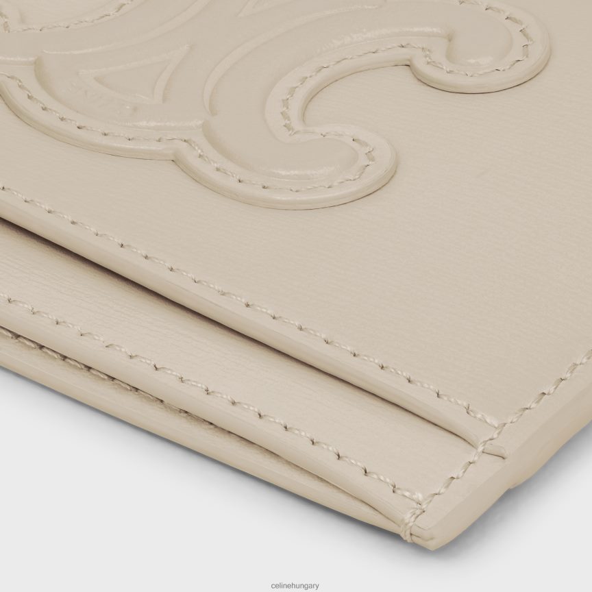 kiegészítők CELINE kártyatartó cuir triomphe fényes borjúbőrből könnyű kő nők J6P488430
