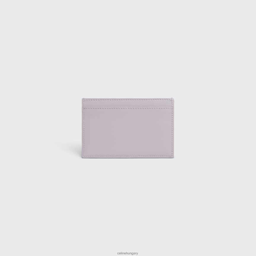 kiegészítők CELINE kártyatartó cuir triomphe fényes borjúbőrből világos lila nők J6P488498