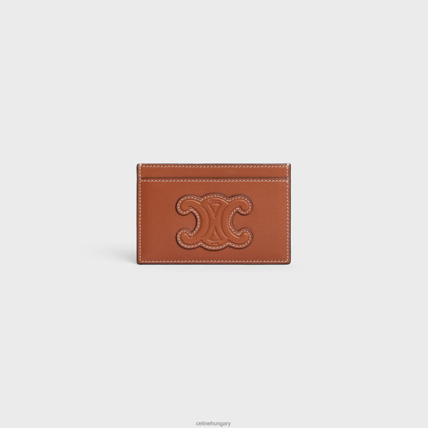 kiegészítők CELINE kártyatartó sima báránybőrből Cser nők J6P488497