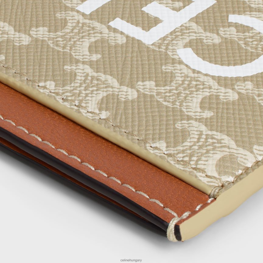 kiegészítők CELINE kártyatartó triumph vászonban, nyomattal grege nők J6P488432