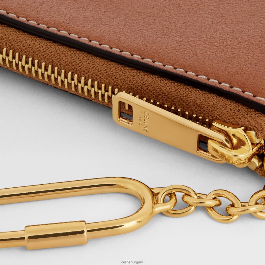 kiegészítők CELINE érme- és kártyatasak cuir triomphe sima borjúbőrből Cser nők J6P488496