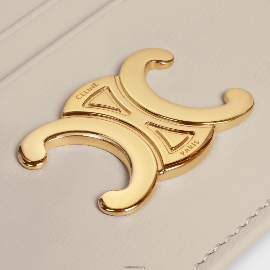 kiegészítők CELINE triomphe kártyatartó fényes borjúbőrből könnyű kő nők J6P488419