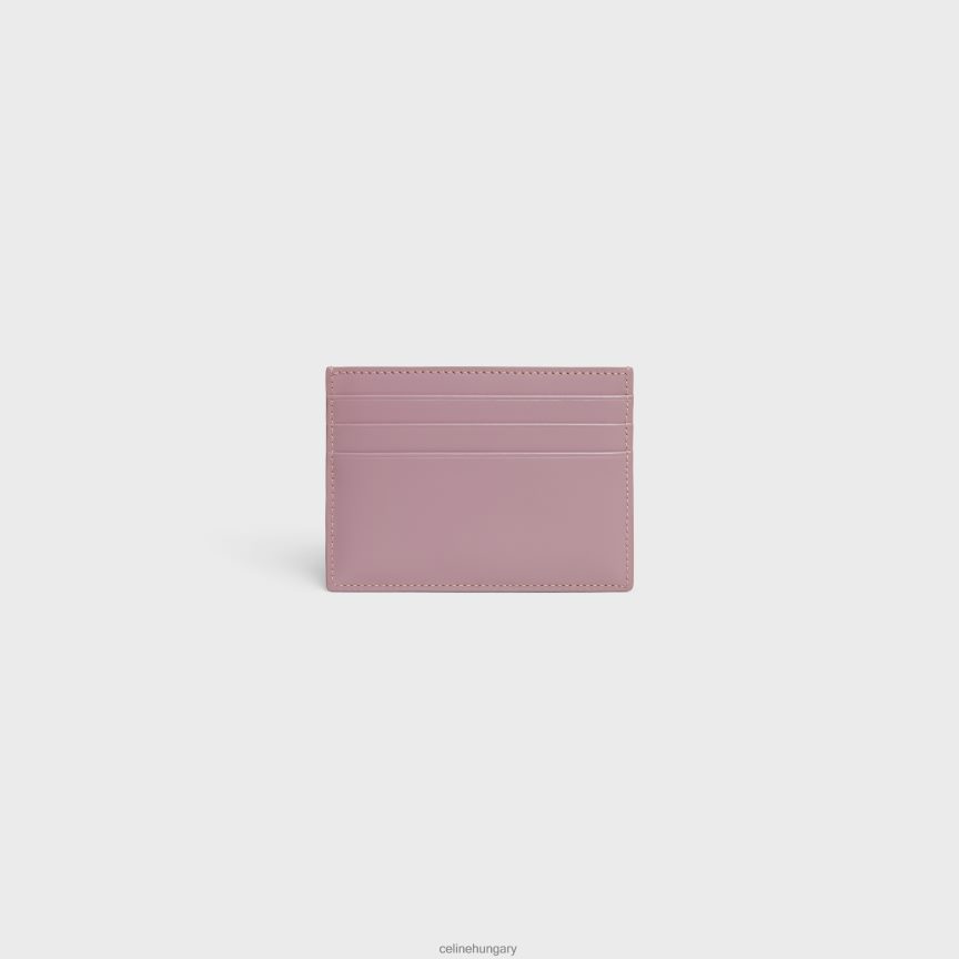 kiegészítők CELINE triomphe kártyatartó fényes borjúbőrből virágszirom nők J6P488488