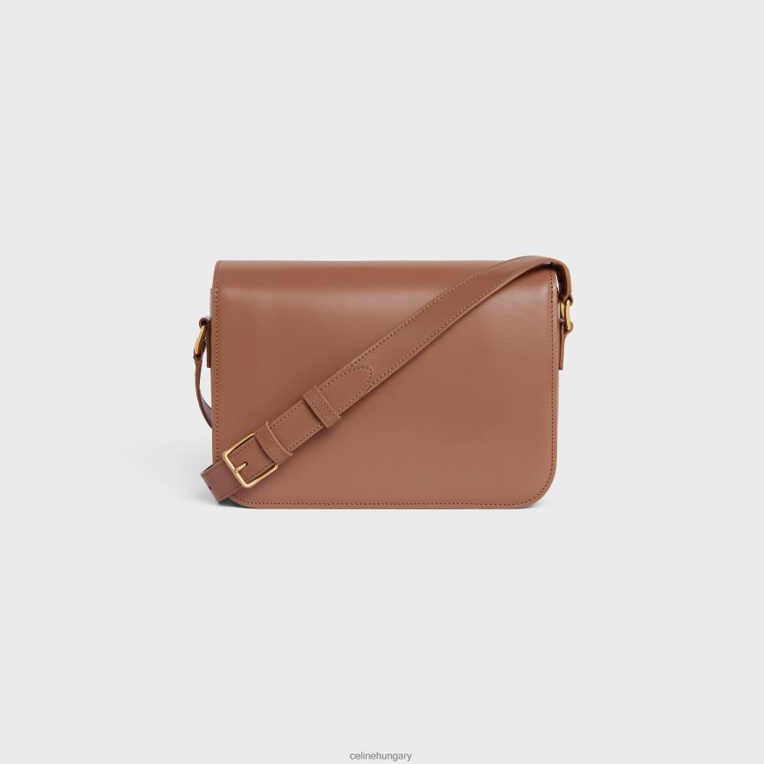 kiegészítők CELINE Klasszikus triomphe táska fényes borjúbőrből bronz nők J6P48896