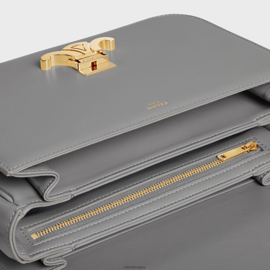 kiegészítők CELINE Klasszikus triomphe táska fényes borjúbőrből cink nők J6P48843