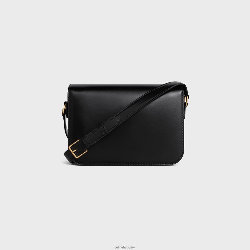 kiegészítők CELINE Klasszikus triomphe táska fényes borjúbőrből fekete nők J6P48841