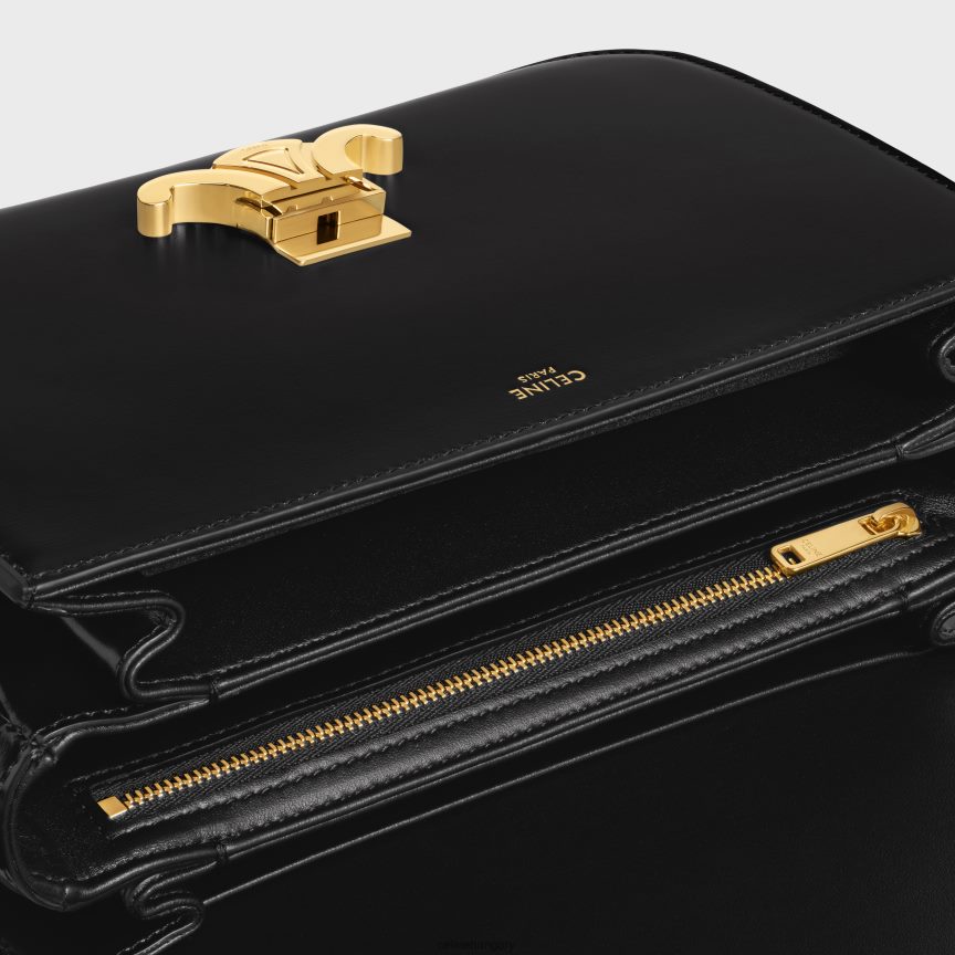 kiegészítők CELINE Klasszikus triomphe táska fényes borjúbőrből fekete nők J6P48841