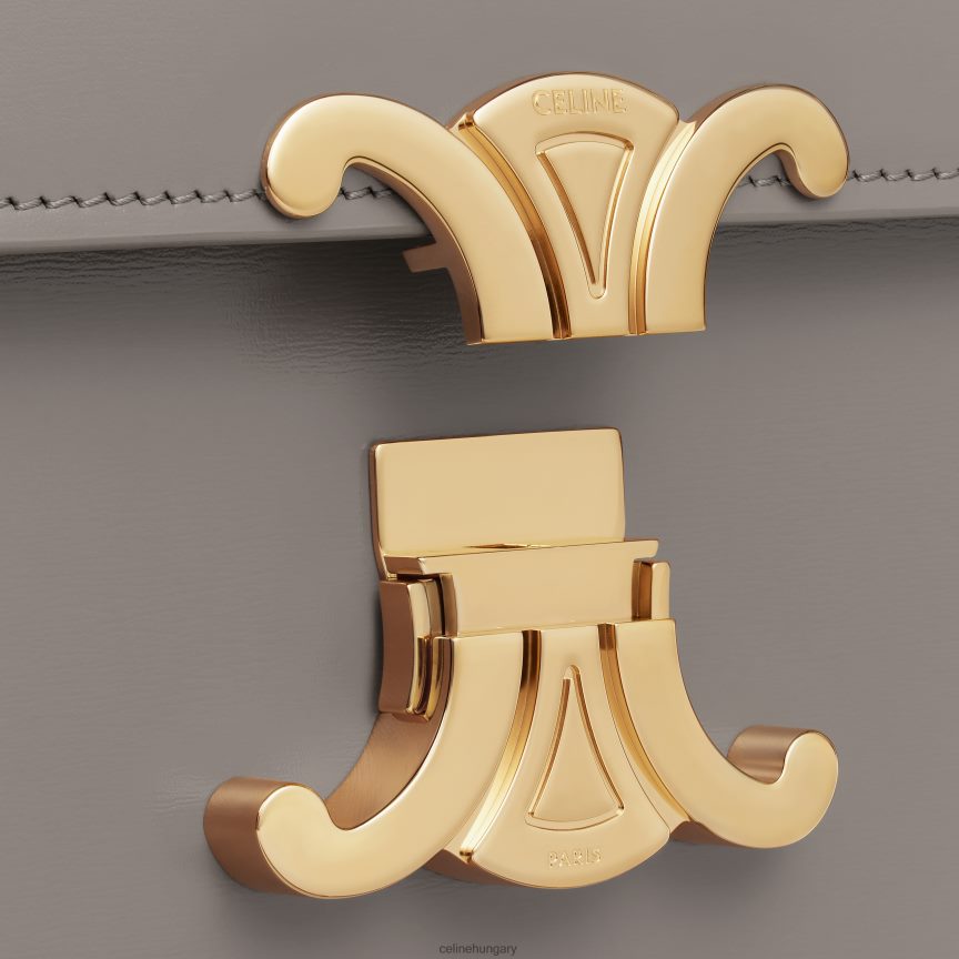 kiegészítők CELINE Klasszikus triomphe táska fényes borjúbőrből kavics nők J6P48892