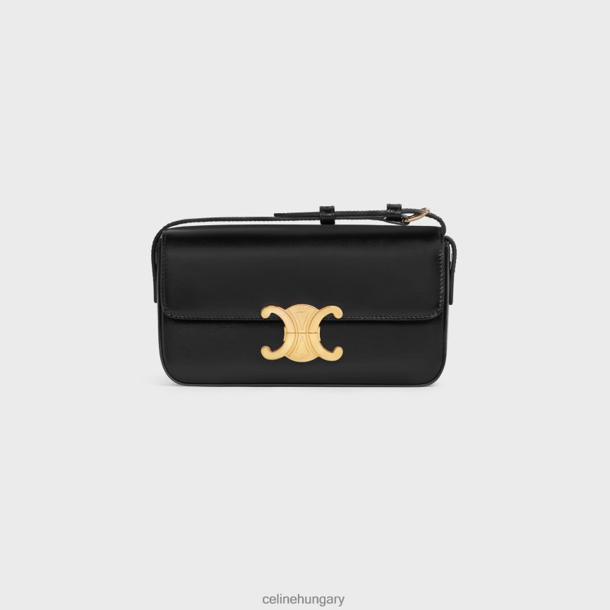 kiegészítők CELINE Válltáska Claude fényes borjúbőr fekete nők J6P488190