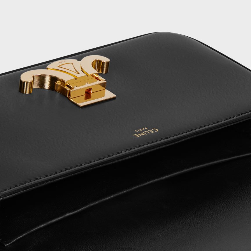 kiegészítők CELINE Válltáska Claude fényes borjúbőr fekete nők J6P488190