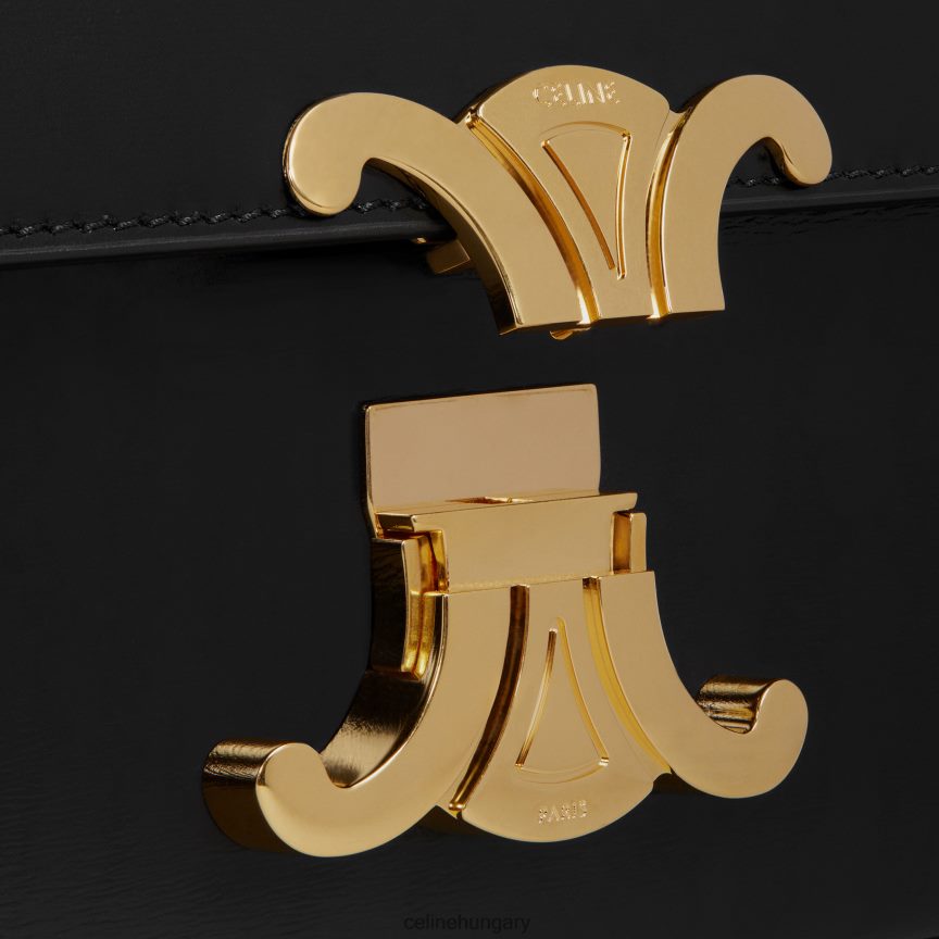 kiegészítők CELINE Válltáska Claude fényes borjúbőr fekete nők J6P488190