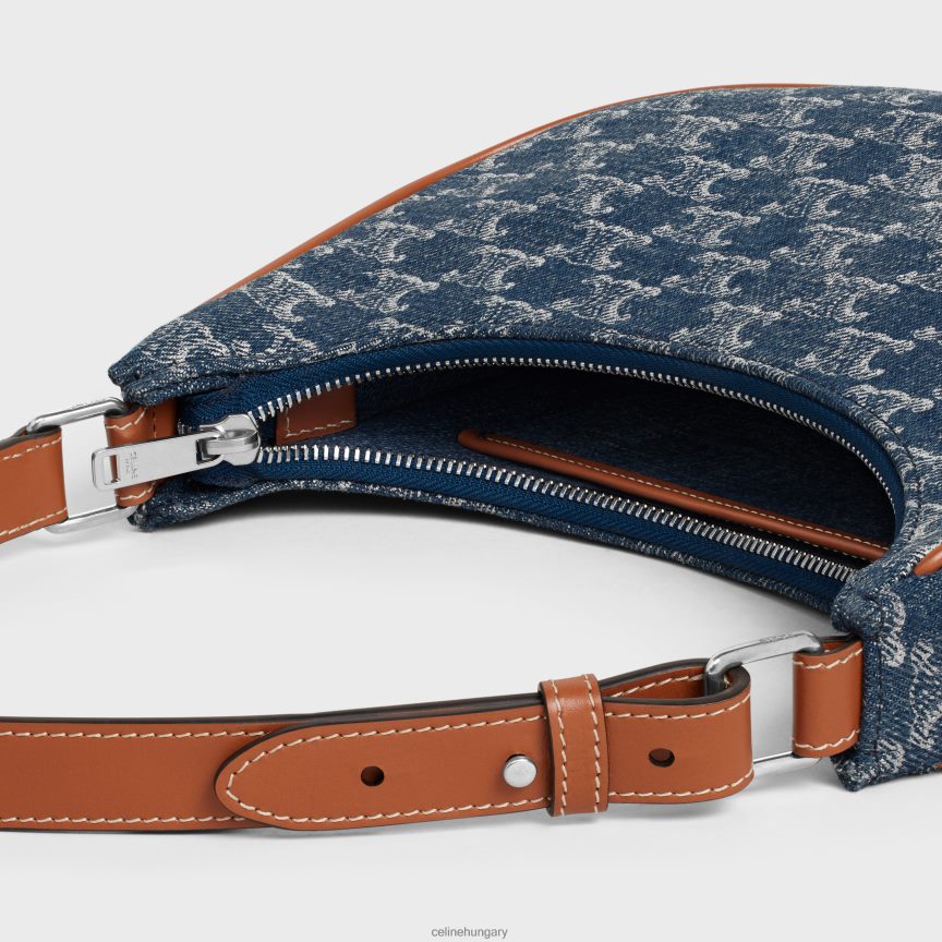 kiegészítők CELINE ava táska farmerből, triumfával és borjúbőrrel farmer/ezüst nők J6P48863