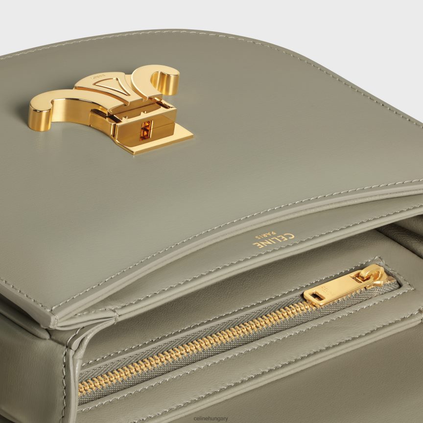 kiegészítők CELINE besace clea fényes borjúbőrből zöld agyag nők J6P488173