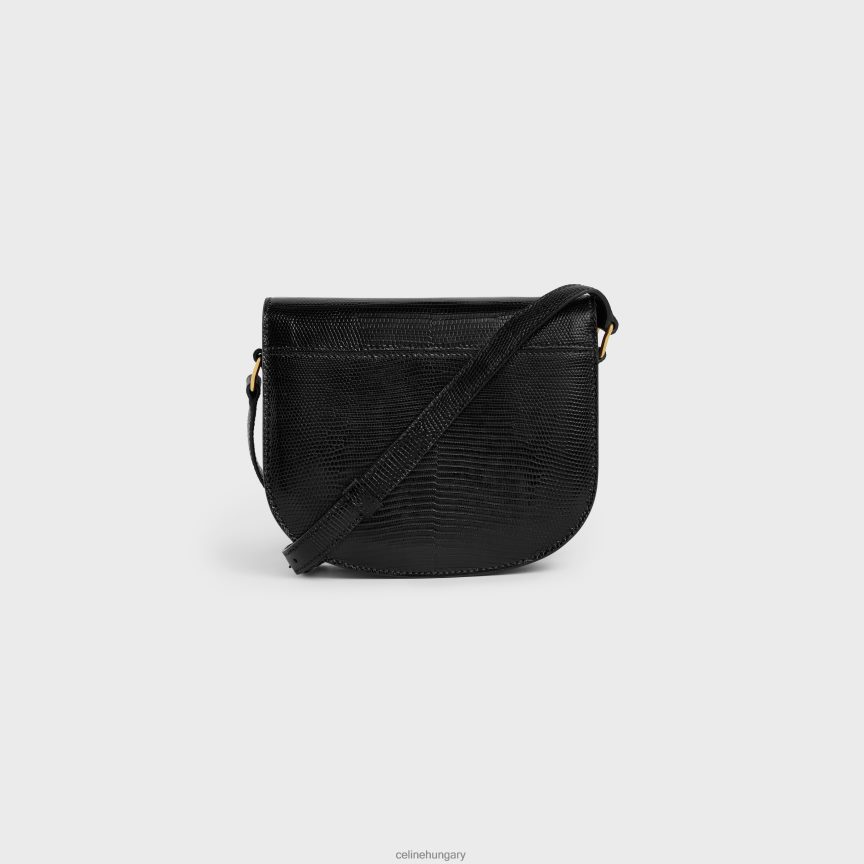kiegészítők CELINE besace clea gyíkban fekete nők J6P488176