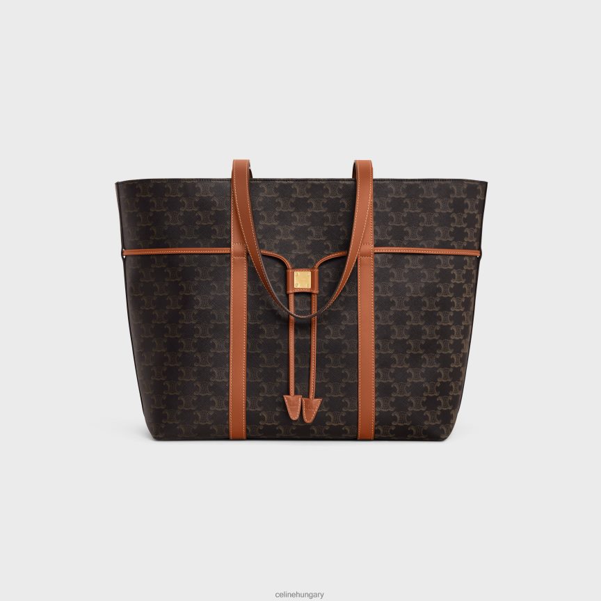 kiegészítők CELINE cabas húzózsinór triumph vászonból és borjúbőrből Cser nők J6P488235