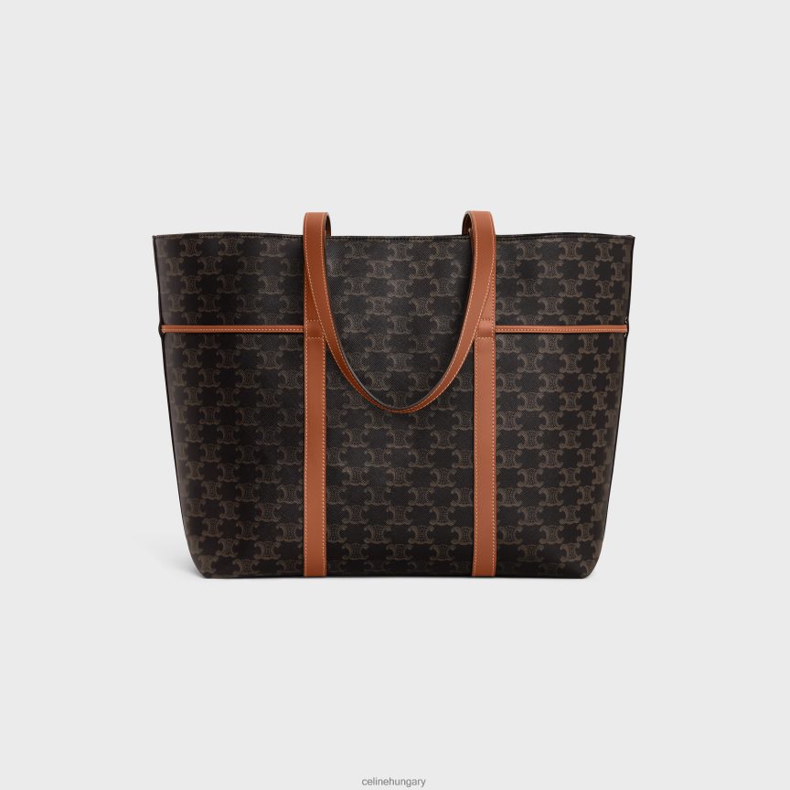 kiegészítők CELINE cabas húzózsinór triumph vászonból és borjúbőrből Cser nők J6P488235