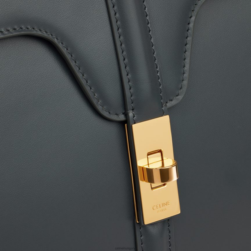 kiegészítők CELINE classicique 16-os szatén borjúbőr táska palaszürke nők J6P488123