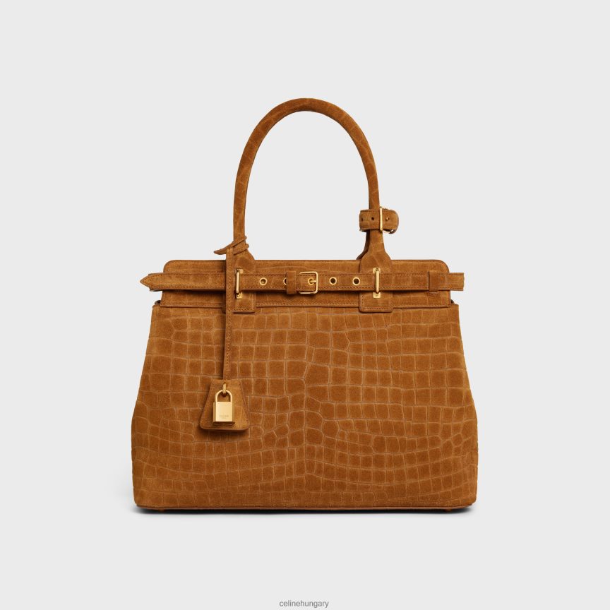 kiegészítők CELINE conti táska krokodil dombornyomott velúr borjúbőrből pekandió nők J6P488168