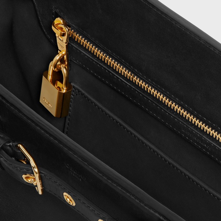 kiegészítők CELINE conti táska természetes borjúbőrből fekete nők J6P488165