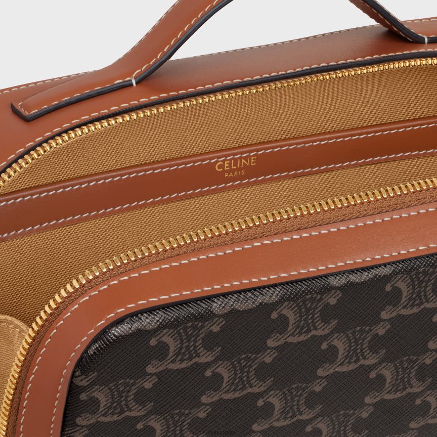 kiegészítők CELINE futárdoboz triumph vászonból és borjúbőrből Cser nők J6P488228