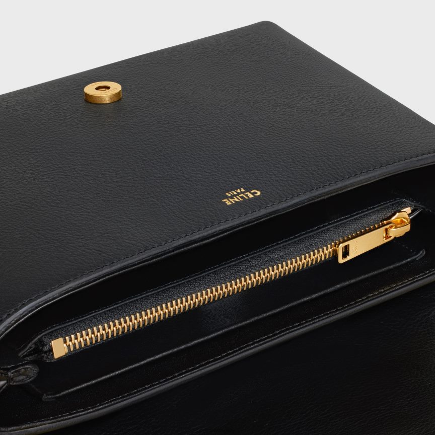 kiegészítők CELINE közepes Victoire táska rugalmas borjúbőrből fekete nők J6P4885