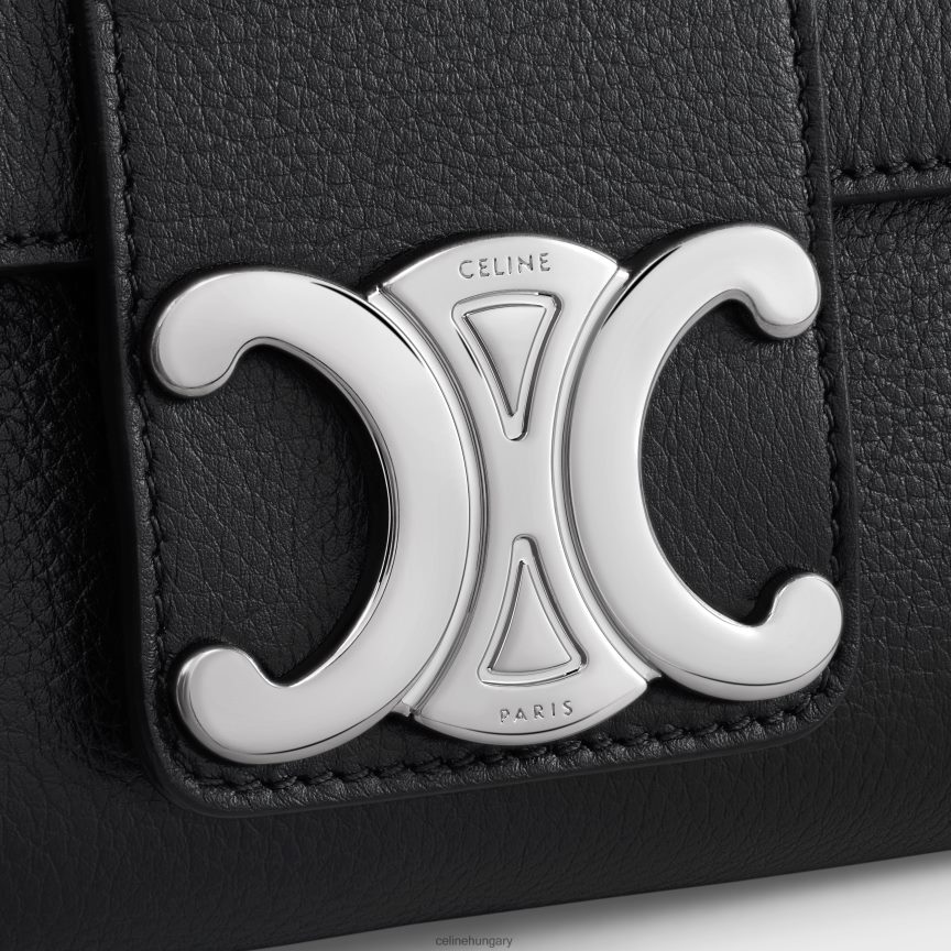 kiegészítők CELINE közepes Victoire táska rugalmas borjúbőrből fekete nők J6P4889