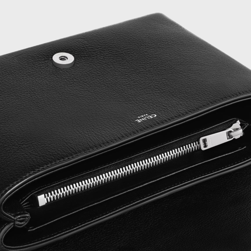 kiegészítők CELINE közepes Victoire táska rugalmas borjúbőrből fekete nők J6P4889