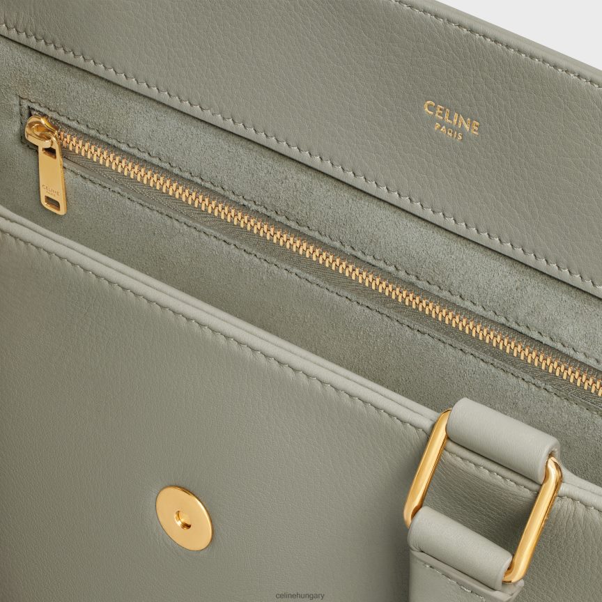 kiegészítők CELINE közepes appolin táska rugalmas borjúbőrből zöld agyag nők J6P488272