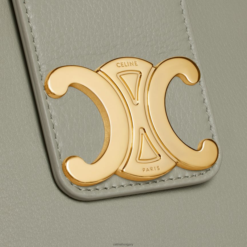 kiegészítők CELINE közepes appolin táska rugalmas borjúbőrből zöld agyag nők J6P488272