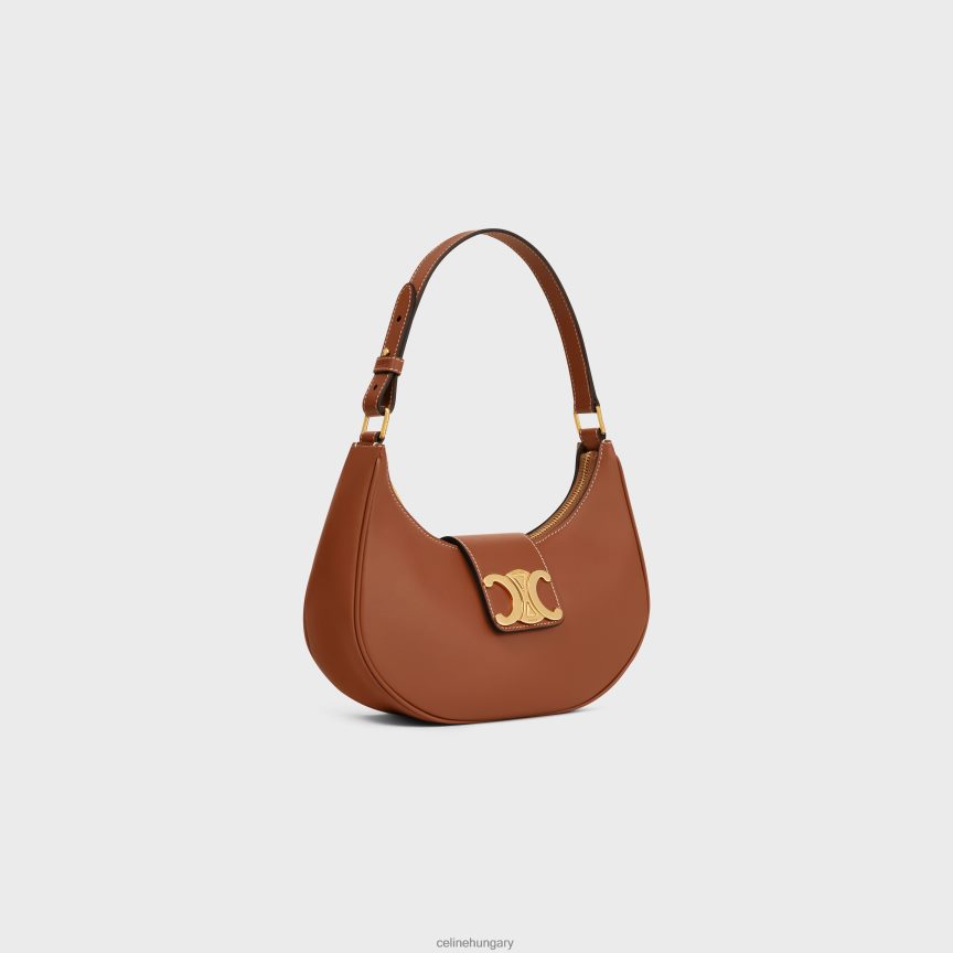 kiegészítők CELINE közepes ava triomphe táska sima borjúbőrből Cser nők J6P48860