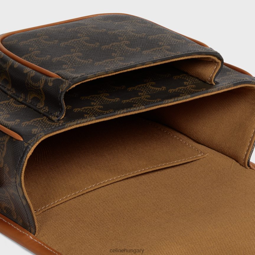 kiegészítők CELINE közepes folco táska triumph vászonból és borjúbőrből Cser nők J6P488221