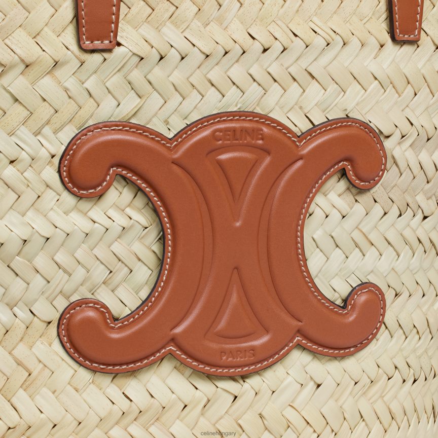 kiegészítők CELINE közepes klasszikus páncél pálmalevélből és borjúbőrből Cser nők J6P48883