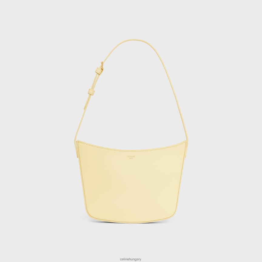 kiegészítők CELINE közepes kroktáska fényes borjúbőrből napfény nők J6P488295