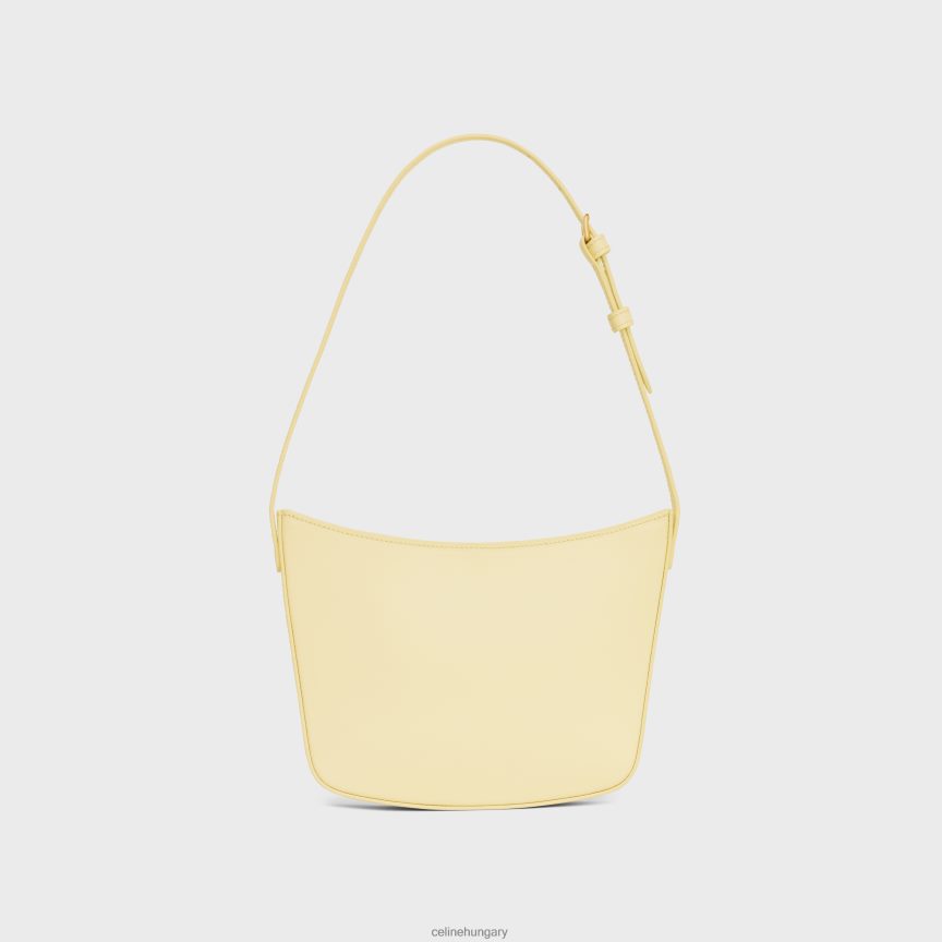 kiegészítők CELINE közepes kroktáska fényes borjúbőrből napfény nők J6P488295