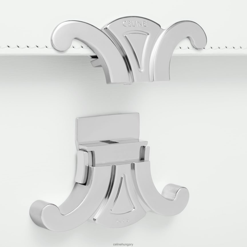 kiegészítők CELINE közepes lola táska fényes borjúbőrből blanc de blanc nők J6P48817