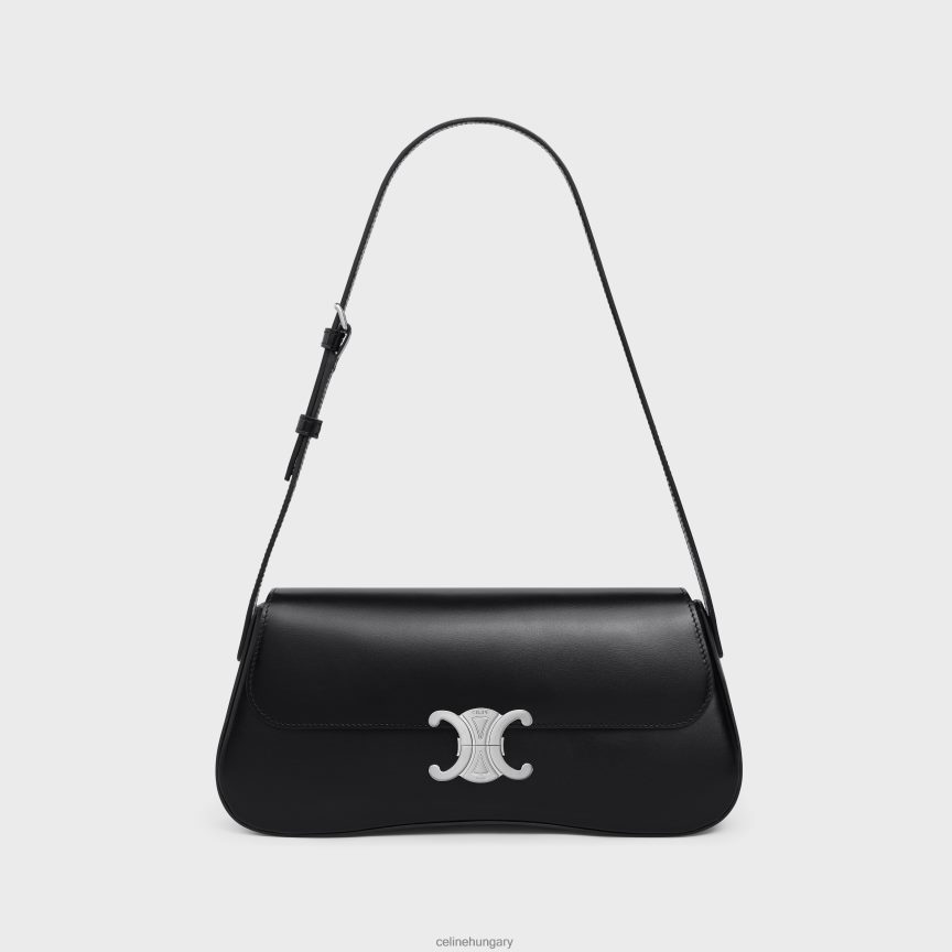 kiegészítők CELINE közepes lola táska fényes borjúbőrből fekete nők J6P48816