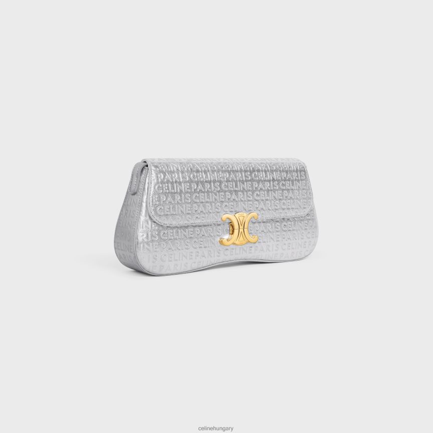 kiegészítők CELINE közepes lola táska laminált borjúbőrből, mindenhol ezüst nők J6P48818