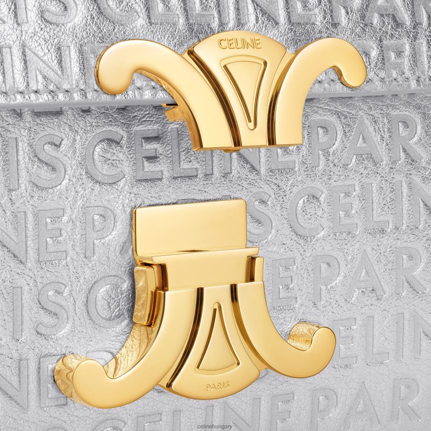 kiegészítők CELINE közepes lola táska laminált borjúbőrből, mindenhol ezüst nők J6P48818