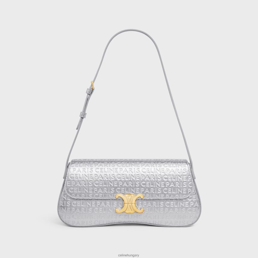 kiegészítők CELINE közepes lola táska laminált borjúbőrből, mindenhol ezüst nők J6P48818