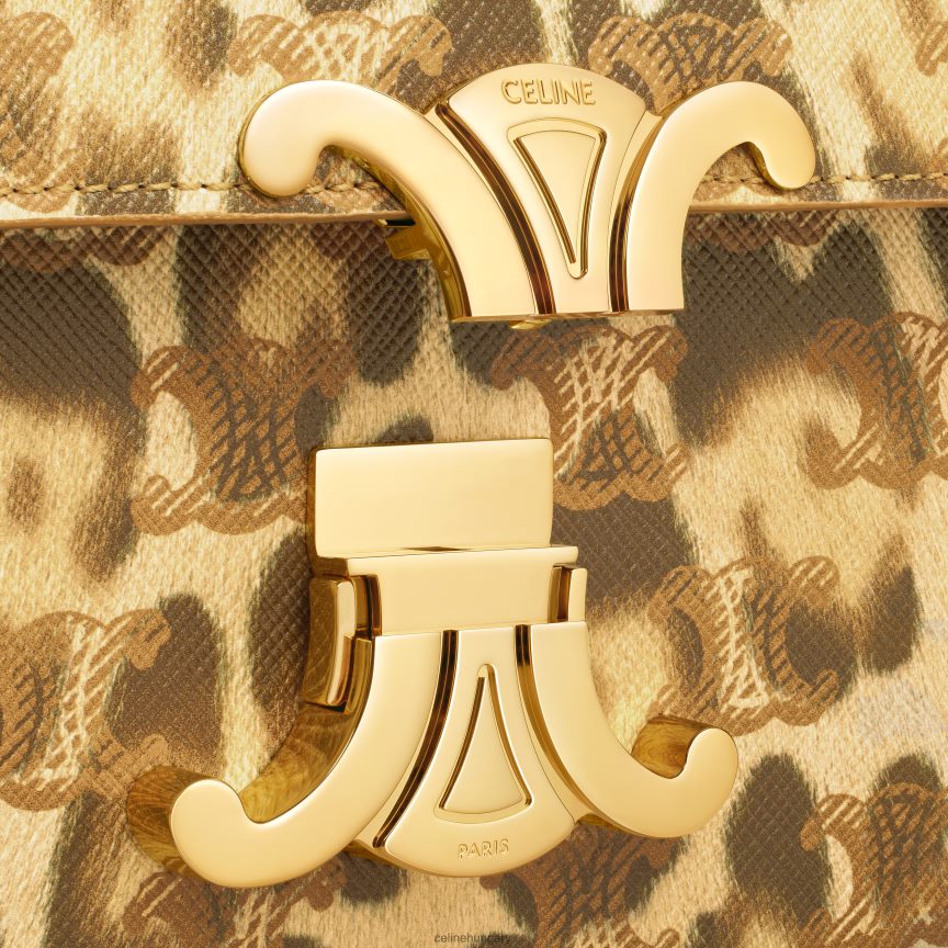 kiegészítők CELINE közepes lola táska triumph vászonban, nyomattal leopárd nők J6P48820