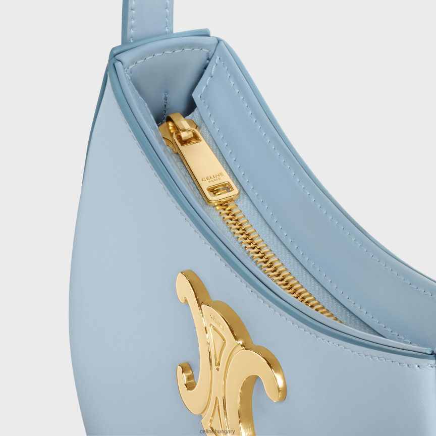 kiegészítők CELINE közepes méretű táska fényes borjúbőrből Halványkék nők J6P48812