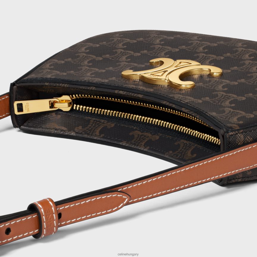 kiegészítők CELINE közepes méretű táska triumph vászonból és borjúbőrből Cser nők J6P48814