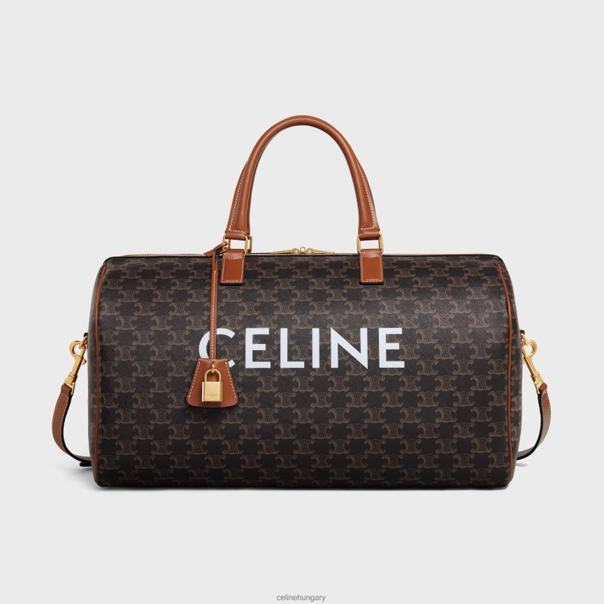 kiegészítők CELINE közepes utazótáska triumph vászonból, nyomattal Cser nők J6P488231