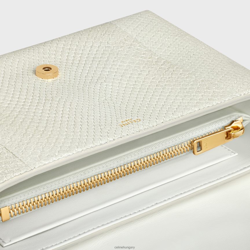 kiegészítők CELINE közepes victoire táska gyöngyházfényű pythonból fehér nők J6P48888