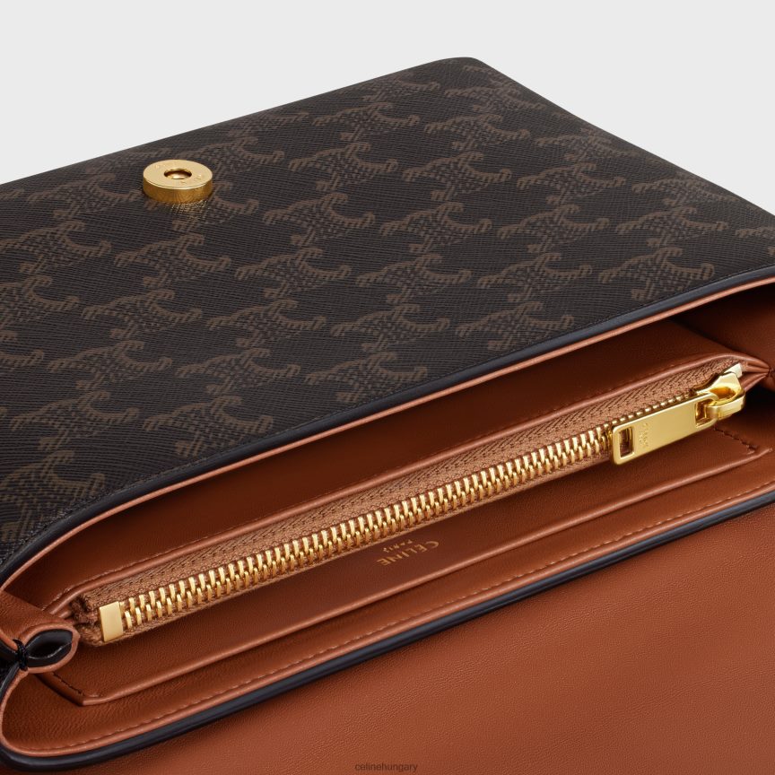 kiegészítők CELINE közepes victoire táska triomphe vászonból Cser nők J6P4887